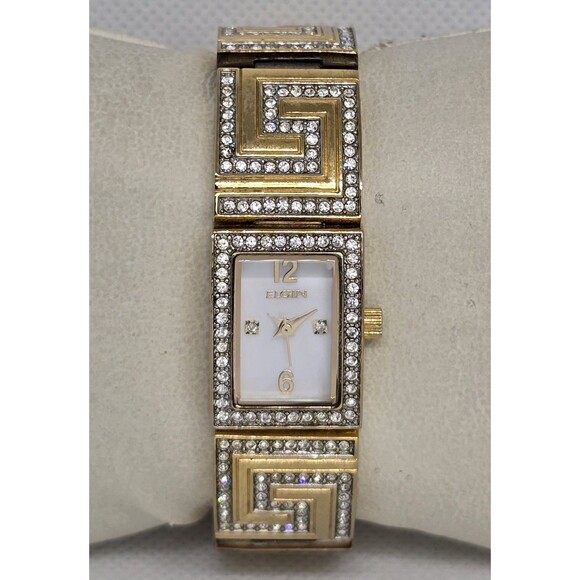 Women\'s Elgin White Mother Pearl Dial Crystal Accents On Bracelet Band Watch 04 main image 6